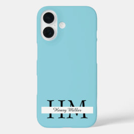 Élégant coque iphone Monogramme | Personnalisé