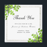Elegant Corner Fern Dekoration Wedding Vielen Dank Magnet<br><div class="desc">Classy Wedding danke Ihnen Magnet mit Eckfarn Dekoration und einem silbernen Glitzer Rahmen. Alle Textfarben, Schriftart und Schriftart sind vollständig anpassbar, um Ihren Anforderungen zu entsprechen. Wenn Sie Hilfe bei der Anpassung Ihres Produkts oder passende Produkte wünschen, kontaktieren Sie mich bitte über meinen Shop und ich werde Ihnen gerne weiterhelfen....</div>
