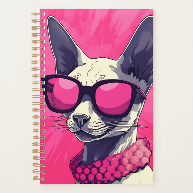 Élégant Cornish Rex Chat rose (Devant)
