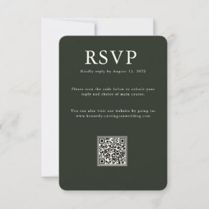 Elegant Country Manor Ranch-Antwortkarte RSVP Karte