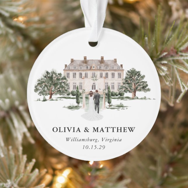 Elegant Country Manor Wedding Photo Keepsake  (Arbre)