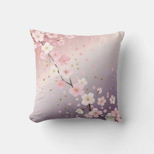 Élégant Coussin de Jet Élégant Fleur de Cerisier R