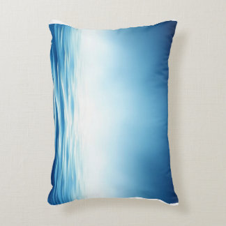 Élégant Coussin dégradé bleu océan