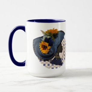 ELEGANT CROWNS - BLAUE SONNENBLUME TASSE