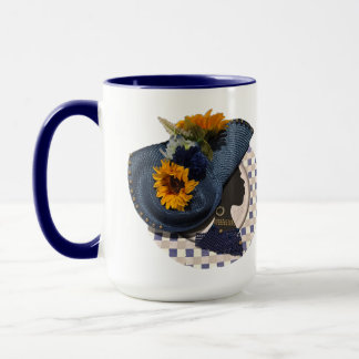 ELEGANT CROWNS - BLAUE SONNENBLUME TASSE
