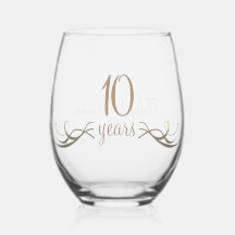 Elegant Custom 10-jähriges Keepake Geschenk