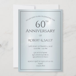 Elegant Custom 60. Hochzeitsszenario-Party Einladung