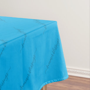 Elegant Custom Blue Tischdecke