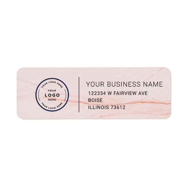 Elegant Custom Business Return Address Label (Vorne)