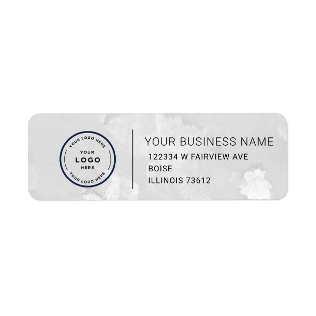 Elegant Custom Business Return Address Label (Vorne)