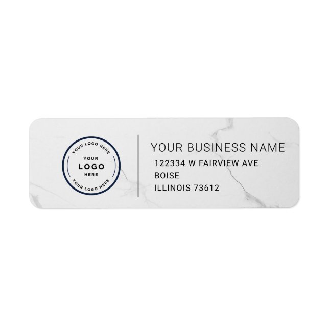 Elegant Custom Business Return Address Label (Vorne)