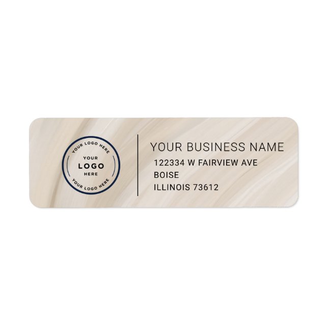 Elegant Custom Business Return Address Label (Vorne)