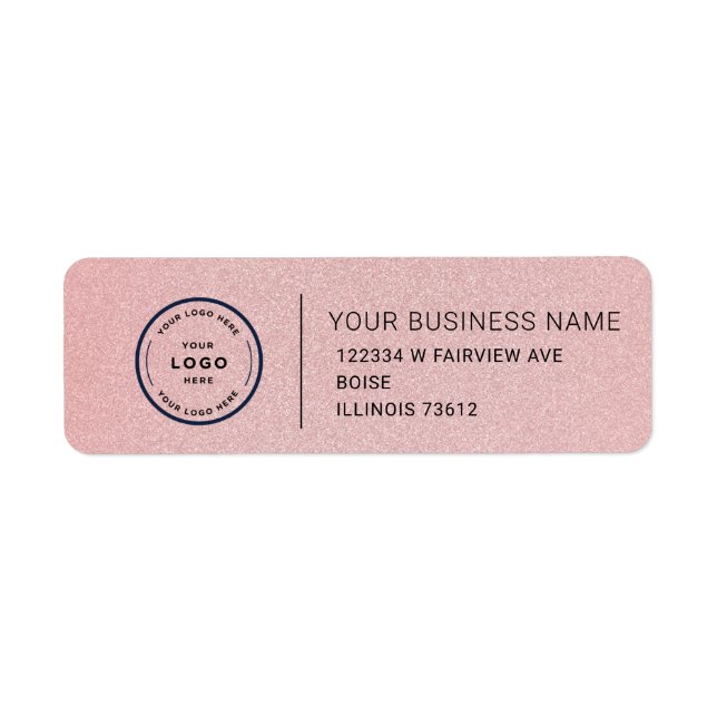 Elegant Custom Business Return Address Label (Vorne)