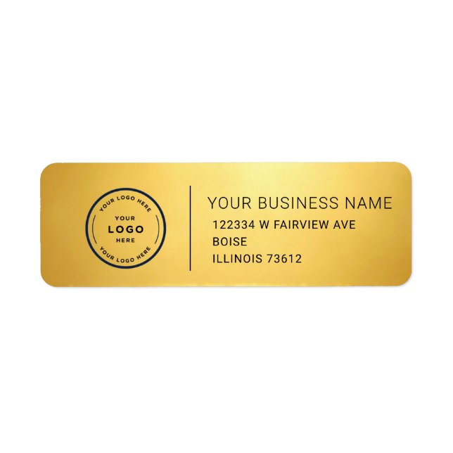 Elegant Custom Business Return Address Label (Vorne)