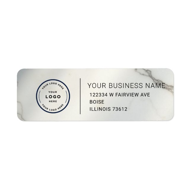Elegant Custom Business Return Address Label (Vorne)