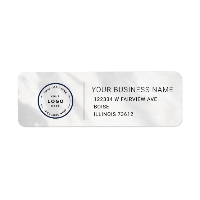 Elegant Custom Business Return Address Label (Vorne)