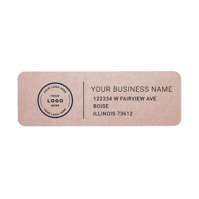 Elegant Custom Business Return Address Label (Vorne)