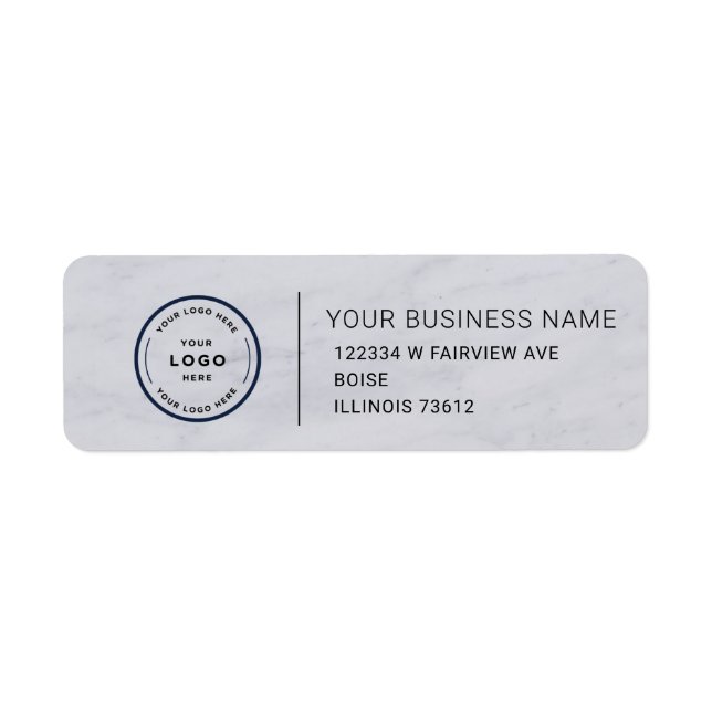 Elegant Custom Business Return Address Label (Vorne)