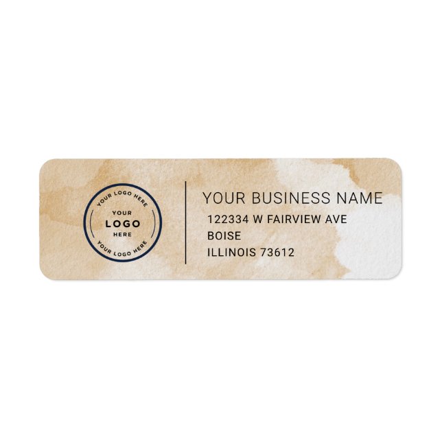 Elegant Custom Business Return Address Label (Vorne)