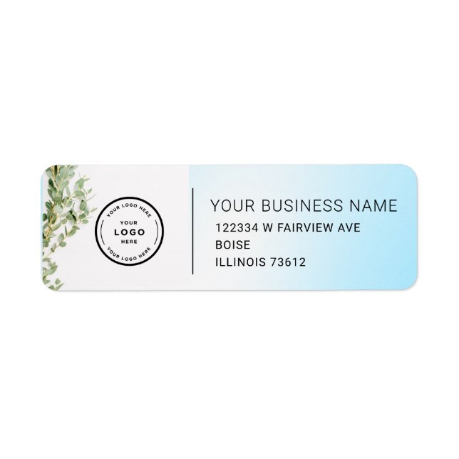 Elegant Custom Business Return Address Label (Vorne)