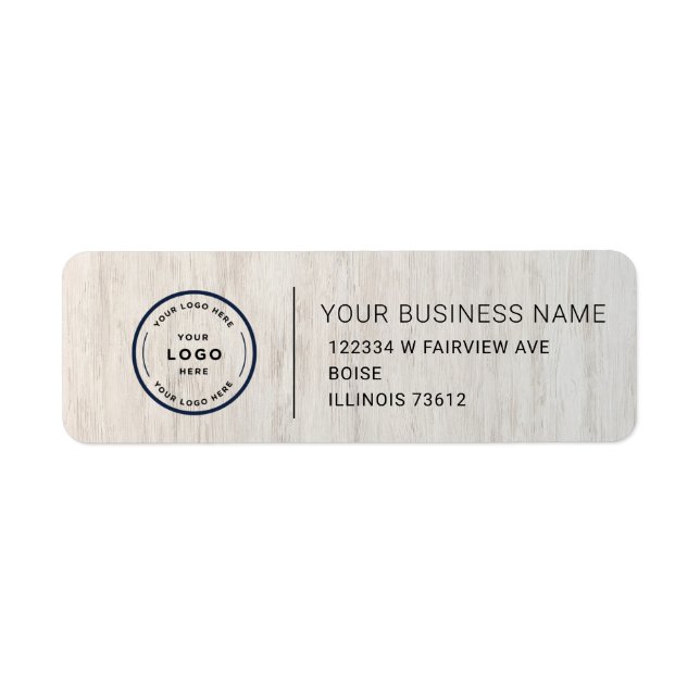 Elegant Custom Business Return Address Label (Vorne)