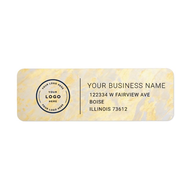 Elegant Custom Business Return Address Label (Vorne)