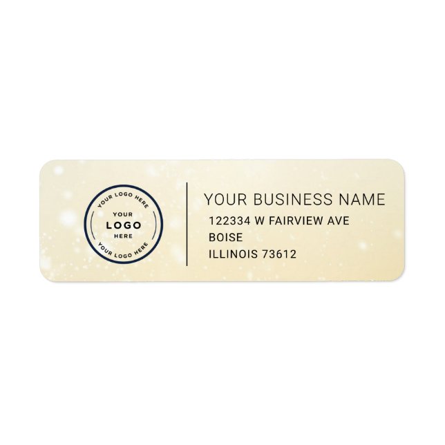 Elegant Custom Business Return Address Label (Vorne)