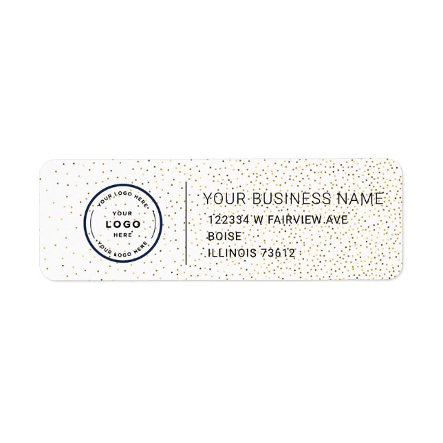 Elegant Custom Business Return Address Label (Vorne)