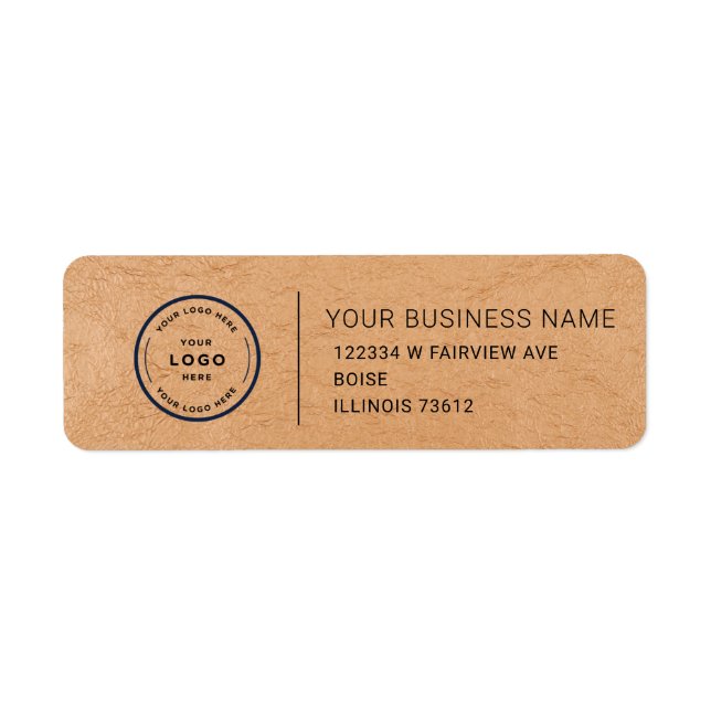 Elegant Custom Business Return Address Label (Vorne)