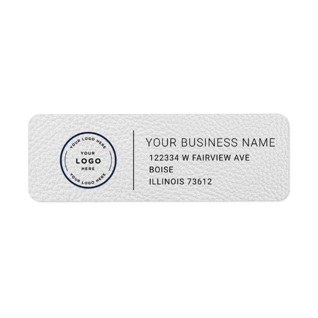 Elegant Custom Business Return Address Label (Vorne)