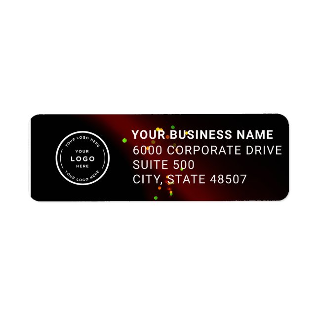Elegant Custom Business Return Address Label (Vorne)