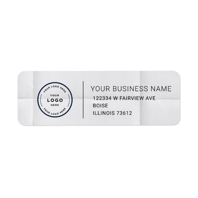 Elegant Custom Business Return Address Label (Vorne)
