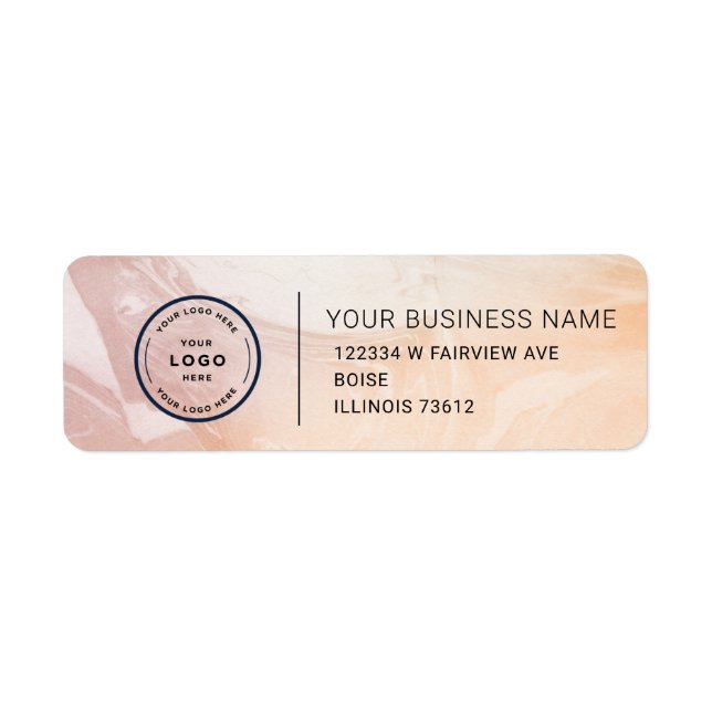 Elegant Custom Business Return Address Label (Vorne)