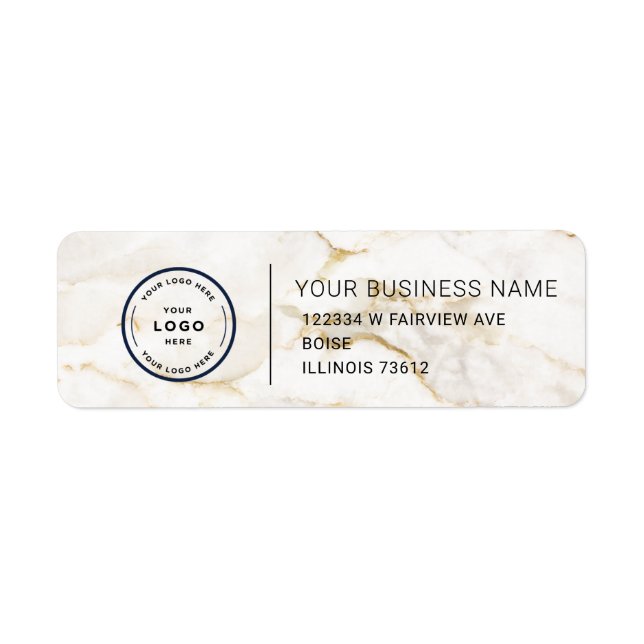 Elegant Custom Business Return Address Label (Vorne)