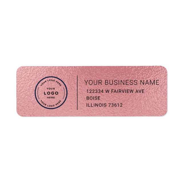 Elegant Custom Business Return Address Label (Vorne)