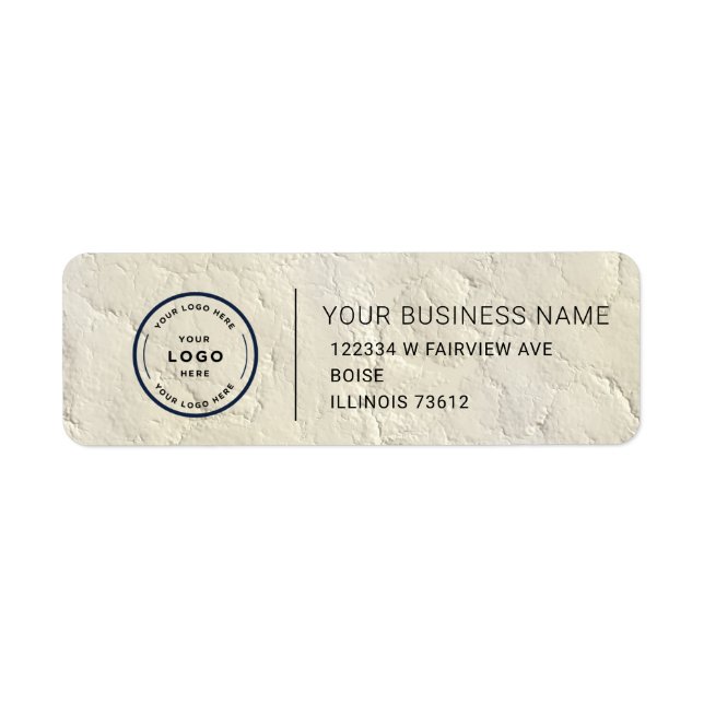 Elegant Custom Business Return Address Label (Vorne)
