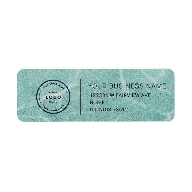 Elegant Custom Business Return Address Label (Vorne)