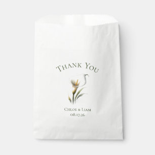 Elegant Custom Calla Lily Blume Wedding Vielen Dan Geschenktütchen