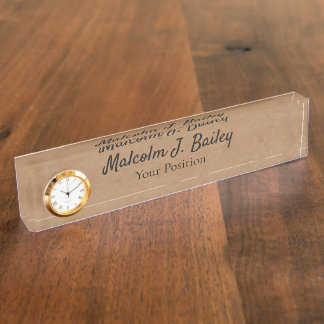 Elegant Custom Desk Name Plate Sign Namensplakette