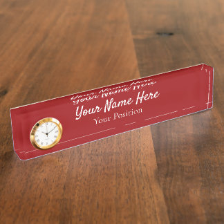 Elegant Custom Desk Name Plate Sign Namensplakette