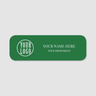 Elegant custom Logo Employee magnetic, safety pin Namensschild