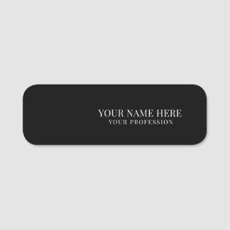 Elegant custom Logo Employee magnetic, safety pin Namensschild