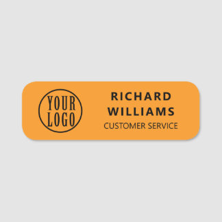 Elegant custom Logo Employee magnetic, safety pin Namensschild