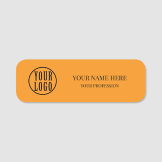 Elegant custom Logo Employee magnetic, safety pin Namensschild
