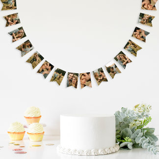 Elegant Custom Photo Bunting Flags Wimpelkette
