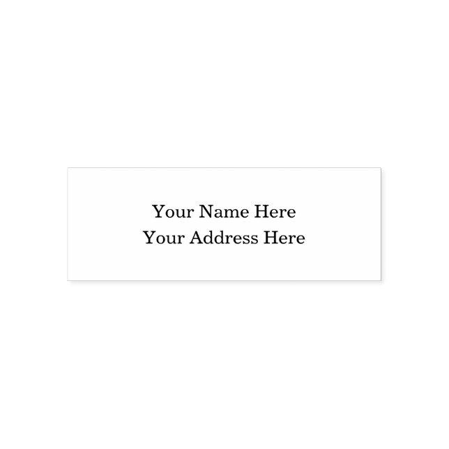 Elegant Custom Stylish Simple Personalisiert Permastempel (Design)