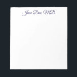 Elegant customized professional name notepad notizblock<br><div class="desc">Elegant customized professional name notepad</div>