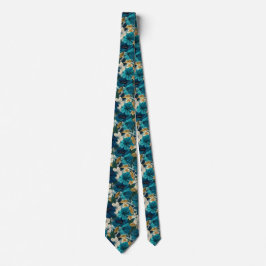 Elegant Dads Day Gifts Tropical Flower Krawatte