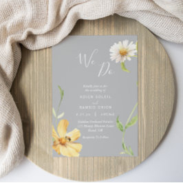 Elegant Daisy | Graue wir machen Hochzeitseinladun Einladung