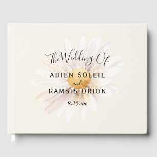 Elegant Daisy Wedding Gästebuch